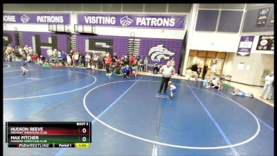 38 lbs Quarterfinal - Max Pitcher, Charger Wrestling Club vs Hudson Reeve, Fremont Wrestling Club