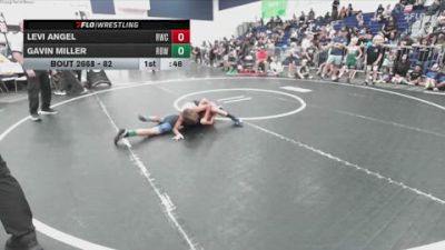 82 lbs Semifinal - Levi Angel, Reign Wrestling Club vs Gavin Miller, Rancho Bernardo WC