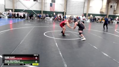 285 lbs Cons. Round 3 - Ryan Escamilla, Northeastern Junior College vs Gabe Kant, Labette Community College