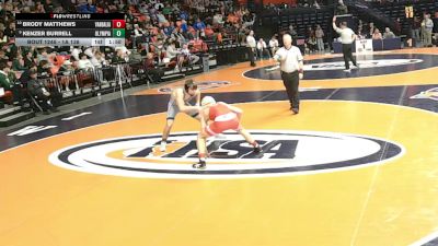 1A 138 lbs Cons. Round 2 - Brody Matthews, Vandalia vs Kenzer Burrell, Stanford (Olympia)