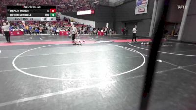 78 lbs Champ. Round 2 - Ryder Mitchell, De Pere Youth Wrestling vs Deklin Meyer, Crass Trained
