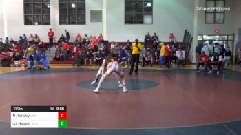 106 lbs Consolation - Nicholas Yancey, Cardinal Gibbons vs Jake Houser, St. Paul's School