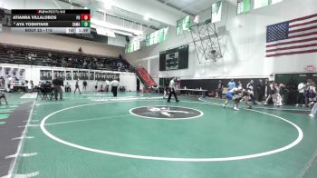 115 lbs Champ. Round 1 - Atianna Villalobos, Palmdale vs Aya Yoshitake, San Marino