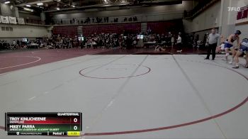 138 lbs Quarterfinal - Mikey Parra, American Leadership Academy Gilbert vs Troy Kinlicheenie, Snowflake