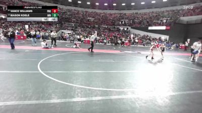 87 lbs Champ. Round 1 - Vance Williams, Pulaski Wrestling Club vs Mason Koele, Askren Wrestling Academy