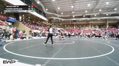 95 lbs Semifinal - Cooper Heffelman, Mile High vs Taylor Hunt Jr, Nebraska Boyz