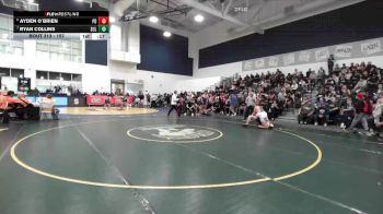 157 lbs Cons. Round 3 - Ryan Collins, Sultana vs Ayden O`Brien, Palm Desert