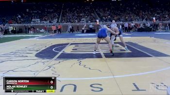 D4-175 lbs Champ. Round 1 - Carson Norton, Bronson HS vs Nolan Rowley, Bath HS