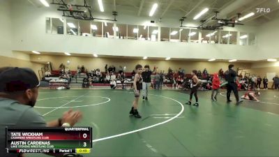 67 lbs Semifinal - Austin Cardenas, Lake Stevens Wrestling Club vs Tate Wickham, Cashmere Wrestling Club