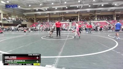 79 lbs Cons. Round 5 - Tyreese Atkinson Iii, Team Of Hard Knox vs Abel Corns, Team North Stars
