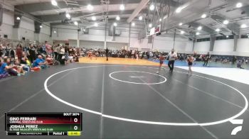70 lbs Cons. Semi - Joshua Perez, El Paso Wildcats Wrestling Club vs Gino Ferrari, Cardinal Wrestling Club