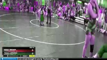 140 lbs Semis (4 Team) - KENLY BROWN, Alabama Elite Gold vs Tessa Lopardo, Big Money Movin