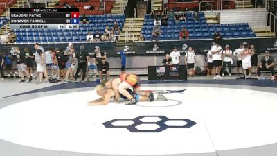215 lbs Cons. Rd Of 64 - Beaudry Payne, Montana vs Donavon Farrell, Colorado
