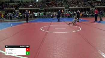 46 lbs Quarterfinal - Gemma Wright, Malta vs Flora Saddler, Helena Wrestling Club