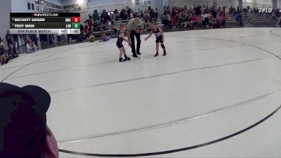 8 lbs 5th Place Match - Beckett Geiser, Norris Wrestling Club vs Troy Mink, Ashland-Greenwood Jr Wrestling