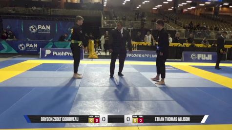 Bryson Zsolt Corriveau vs Ethan Thomas Allison 2025 Pan Jiu Jitsu IBJJF Championship