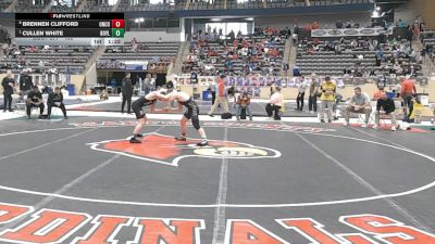 132 lbs Quarterfinal - Cullen White, Boyle County vs Brennen Clifford, Union County