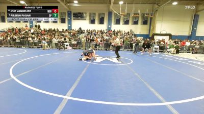 132 lbs Round Of 16 - Joie Vangelist, Woburn vs Rileigh Fagan, Bristol-Plymouth