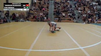 80 lbs Cons. Round 2 - Magdalen Rauenhorst, Summit Wrestling Academy vs Cora Newman, Rochester Panther Wrestling