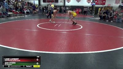 138 lbs Round 2 - Lane Lambert, Burlington Notre Dame vs Sam Myers, CR Kennedy