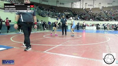 101 lbs Round Of 16 - Olivia Rubio, Enid Junior High vs Lexi Ledford, Chandler JH