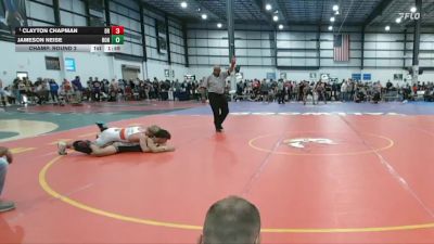 125 lbs Champ. Round 2 - Clayton Chapman, Boone RTC vs Jameson Neise, Ronin
