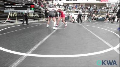 138 lbs Semifinal - Charlie Kay Kennedy, Standfast vs PK Sinclair, Midwest City Bombers Youth Wrestling Club