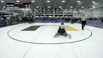 215 lbs Quarterfinal - Ari Lancin, Southside WC vs Benjamin Fennell, New England Gold WC