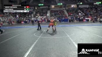 95 lbs Cons. Round 2 - Ben Phipps, Bobcat WC vs Brody Espeseth, Abilene