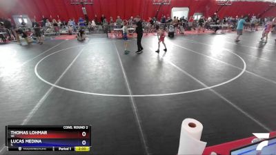 77 lbs Cons. Round 2 - Thomas Lohmar, WI vs Lucas Medina, IL