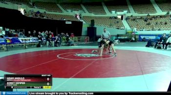 D1-144 lbs Quarterfinal - Korey Kemper, Desert Vista vs Adam Angulo, Brophy College Preparatory