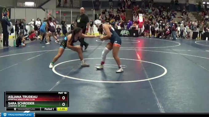 120 lbs Quarterfinal - Sara Schroder, Legends Of Gold vs Asliana ...