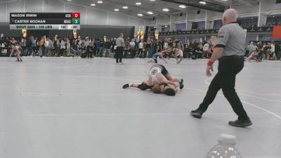 100 lbs Cons. Semis - Carter Noonan, Marquette Academy vs Mason Irwin, All I See Is Gold Academy