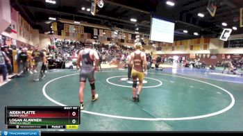 160 lbs Champ. Round 2 - Logan Alawneh, Temecula Valley vs Aiden Platte, Paloma Valley