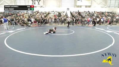 118 lbs Champ. Round 1 - Chase Caldwell, Portville Youth Wrestling Club vs Nick Perry, Journeymen Wrestling Club