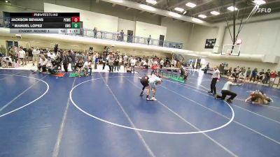 144 lbs Champ. Round 1 - Jackson Bevans, Park City Wrestling Club vs Manuel Lopez, Delta Wrestling Club