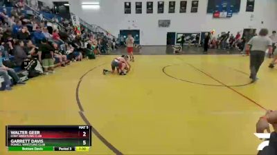 93 lbs Round 2 - Corbin Henley, North Big Horn Rams vs Kye Carter, Powell Wrestling Club