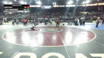 132 lbs Cons. Round 6 - Billy Weisgerber, Mead vs Kash Davis, Redmond