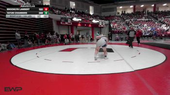 145 lbs Consi Of 4 - Brooklyn Lambert, Yukon vs Tatum Chambers, Shawnee High School Girls