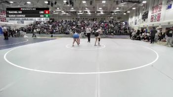 Girls 140 lbs Quarterfinal - Sarai Cortez, Gilroy Girls vs Rachel Ho, Lowell&nbsp;Girls