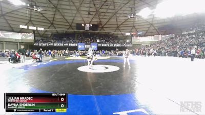 Girls 3A/4A 155 Quarterfinal - Dayna Enderlin, Hanford (Girls) vs Jillian Hradec, Snohomish (Girls)