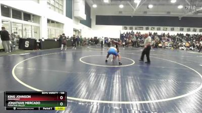 138 lbs Cons. Round 3 - KIng Johnson, Paramount vs Jonathan Mercado, Fountain Valley