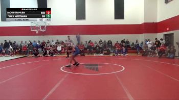 150 lbs Cons. Semi - Jacob Mahler, Hampton-Dumont-CAL vs Dax Weedman, Dike-New Hartford