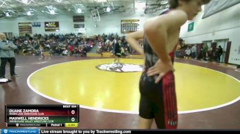 113 lbs Round 3 - Maxwell Hendricks, Snoqualmie Valley Wrestling Club vs Duane Zamora, Moses Lake Wrestling Club