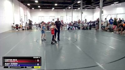 77 lbs Round 4 (6 Team) - Carter Rice, North Carolina vs Rudy Everin, Rhode Island Gold