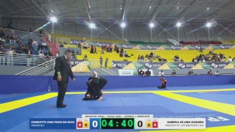 GABRIELA DE LIMA OLEGARIO vs CHARLOTTE LUNA PAIVA DA SILVA 2026 FPJJ Circuito Paulista GI Etapa 3