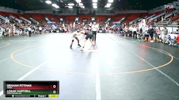 130 lbs Champ. Round 1 - Logan Hartzell, Perrysburg WC vs Graham Pittman, TNWA