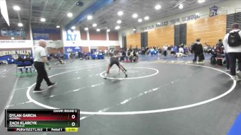 126 lbs Champ. Round 2 - Dylan Garcia, Hesperia vs Zach Klarcyk, Porterville