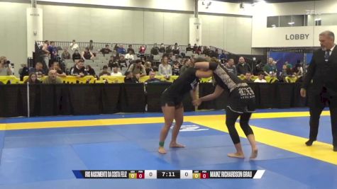 Mainz Richardson Grau vs Iris Nascimento Da Costa Feliz 2024 World IBJJF Jiu-Jitsu No-Gi Championship