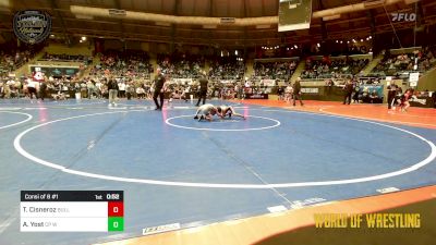 55 lbs Consi Of 8 #1 - Thomas Cisneroz, BullTrained vs Andrew Yost, CP Wrestling